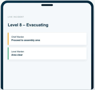 Evacuating Screen